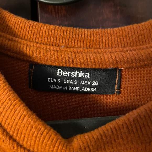 Burnt Orange boxy Sweater Top - Picture 2 of 2